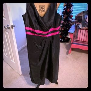 Party dress black and hot pink